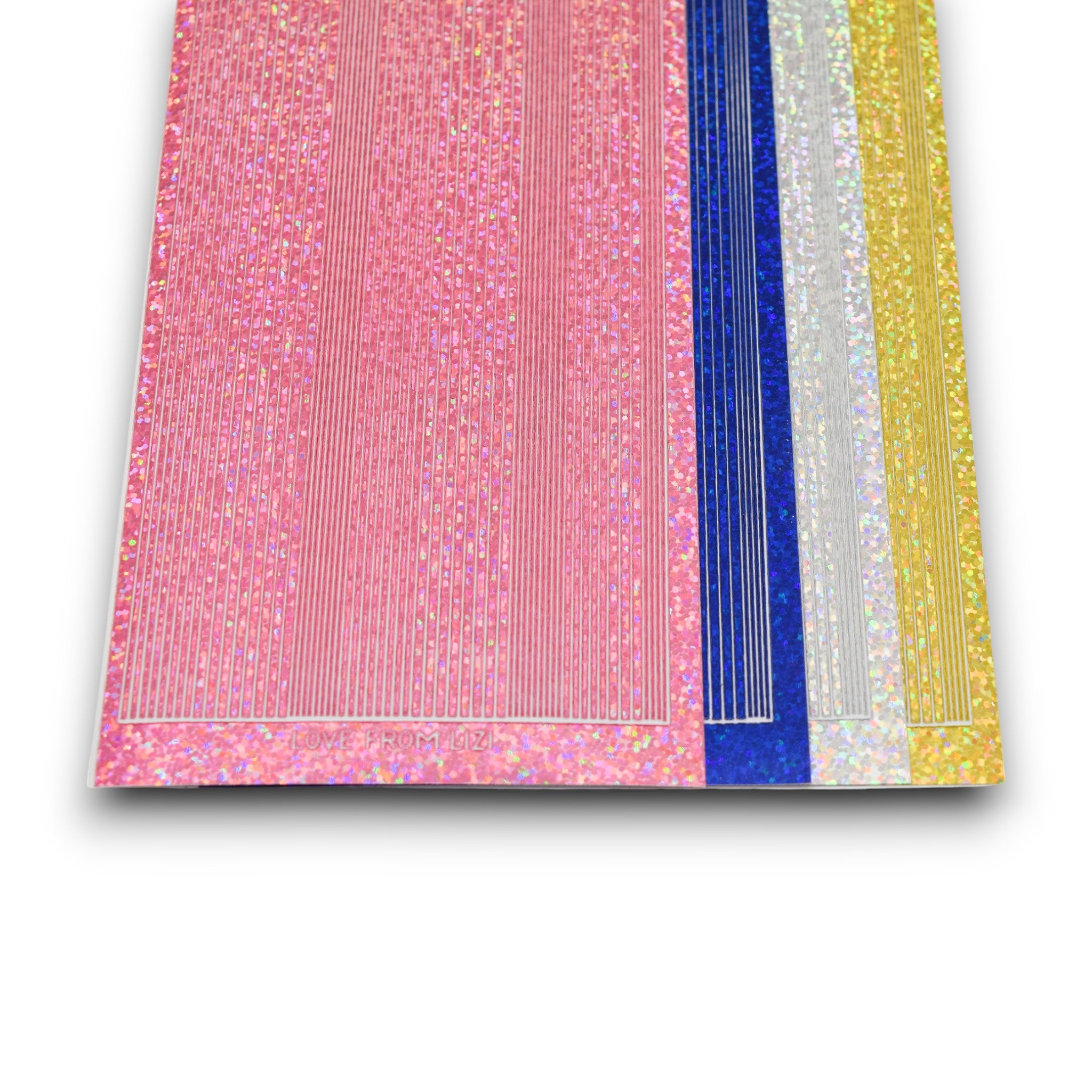 Hey Girl Holographic - Pin Stripe Peel-Off 4 Pack